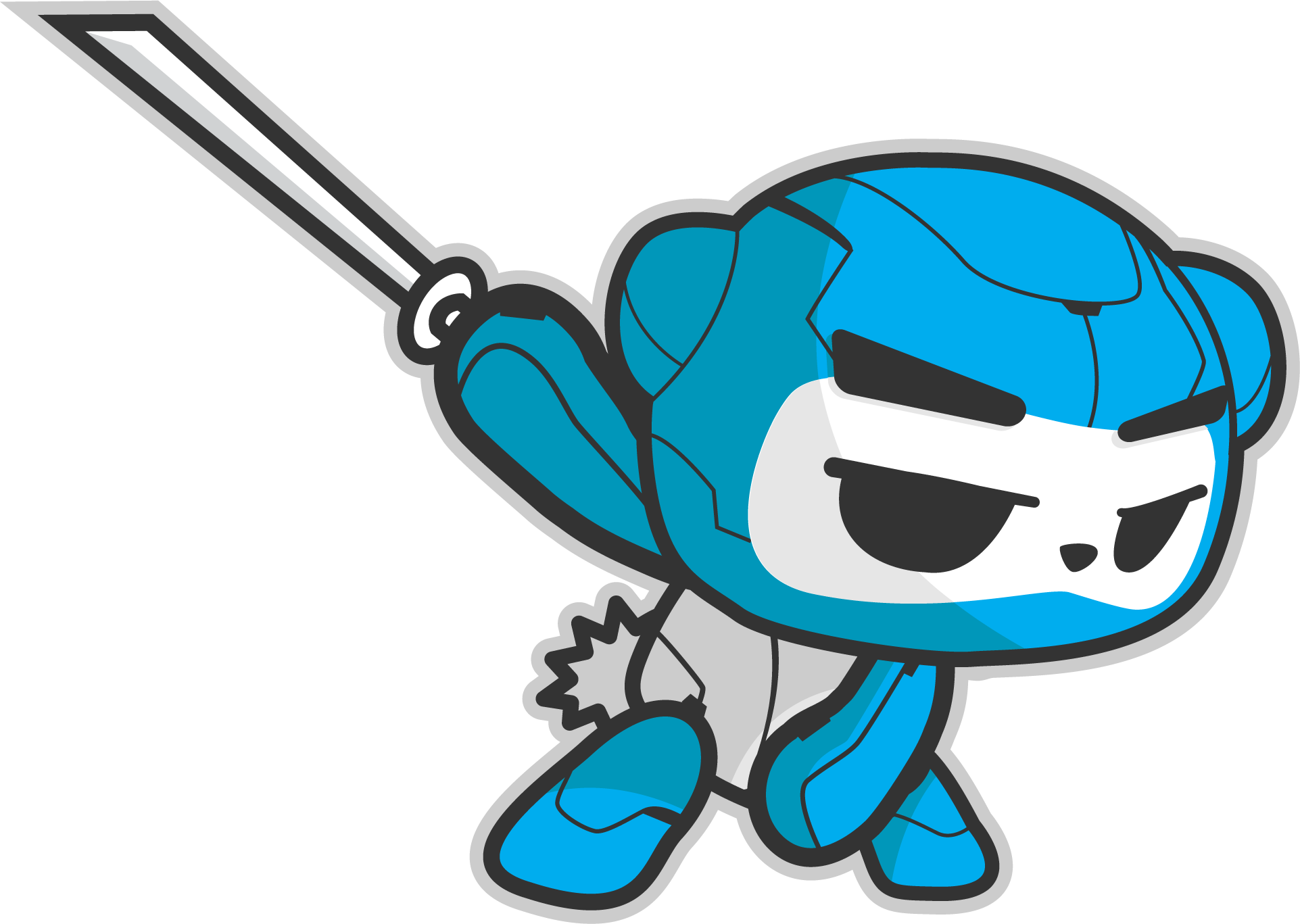 Mecha Chibi Ninja Panda katana