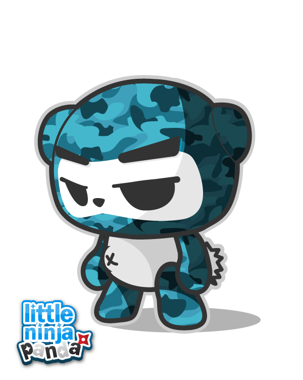 Military Camouflage Little NinjaPanda